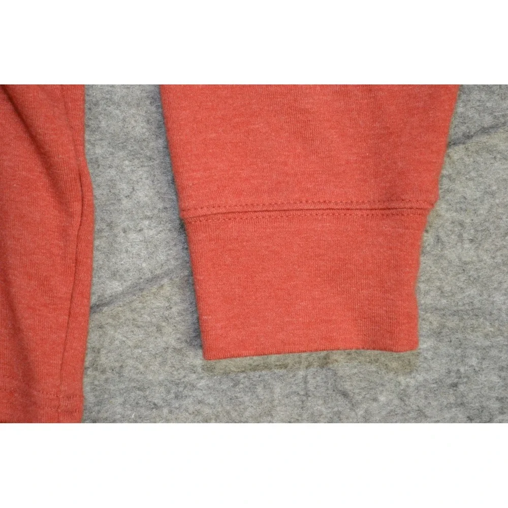 The Normal Brand Sweater‎ Mens Large Red Quarter Zip Mock Neck Long Sleeve